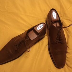 SAVILE ROW Men's Brown Bolet Laceup Shoes Size 10M (53)